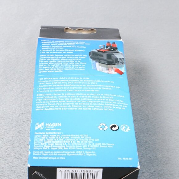 Fluval Nitrite Remover Filter Pad 3 Pack for 106/107 & 206/207 Aquarium Canister - Picture 10 of 12